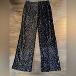 NWT Black Velvet Carter Sequin Pants Size 6 Photo 2