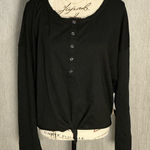 Giani Bini Black Long Sleeve Top Size XXL Photo 0