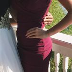 Macy's Burgundy Homecoming Dress Photo 0