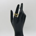 Twisted Gold Heart Ring Photo 5