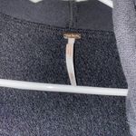 Free People  wool blend hooded Black Gray asymmetric jacket coat Size Small Photo 5