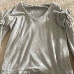 Crave fame  Gray V-Neck Sweater Photo 0