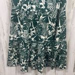 Sundry  for Evereve Every Day Dress Size 1 S Green White Tropical Vacation Resort Photo 3