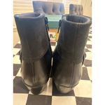 Clarks Women's Ingalls Nile Boot Size 8 N Block Heel Black Leather Suede Bootie Photo 2