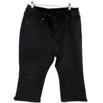Lane Bryant Women's Regular Fit Capri Shorts Black Size 18 Photo 0