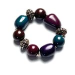 None Women's Fashion Beaded Multi-color Stretchy Band Bracelet Photo 7