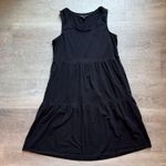 Frye  Tiered Sleeveless Cotton Blend Black Dress Size S Casual Boho Photo 1