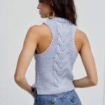 For Love & Lemons // NWT Blue Keke Cable Knit Tank Photo 9