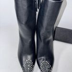 ZARA Black Studded Toe Ankle Boots casual formal style fashion party office Photo 4