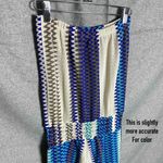 Karina Grimaldi Wide Leg Jumpsuit Strapless Blue and White Size XS Photo 8