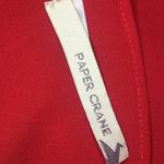 Paper Crane Red Cropped Tank Top Crop Top, Small Photo 4