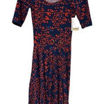LuLaRoe  Swing Navy/Red A-Line Nicole Dress Size XXS NWT #7352 Photo 0