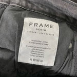 frame denim Women's Black Le High Skinny Ripped Raw Hem Ankle Jeans - Size 30 Photo 7
