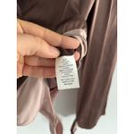 Amanda Uprichard Silk Bodysuit Womens Small Brown Blouse Quiet Luxury Neutral Photo 3