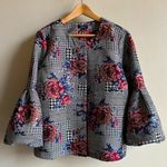 Alfani  brocade puff sleeve jacket size large EUC Photo 0