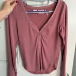 Urban Outfitters  Out From Under Pink Long Sleeve Henley Top Photo 0