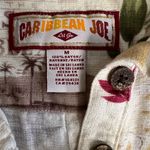 Caribbean Joe Rayon Shirt Dress β Size M β Tropical Floral Voyage Print πΊ Photo 5