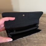 Gray and Black Wallet Geometric Print Various Compartments 7x3.5” Photo 5