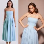 House Of CB ‎ AUDREY TUSCAN BLUE STRAPLESS MIDI SUNDRESS IN SIZE S nwot Photo 11