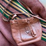 Frye Olivia Bucket Bag Drawstring Shoulder or Crossbody in Cognac leather Photo 0