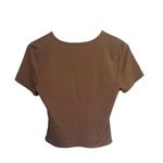 Babaton Aritzia Baboon Contour Short Sleeve Top Tan Medium Photo 3