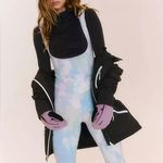 Movement Free People cotton jumpsuit cloud print new! Blue Photo 12