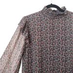 The Kooples ‎ Silk High Neck Patterned Dress Small Photo 3