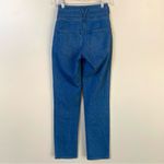 Veronica Beard Logan Slim Straight Extra High Rise Jeans Cornflower Wash Sz 23 Photo 5