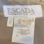 Escada vintage gold jacquard silk blend sleeveless shift dress Size L Photo 4