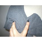 joe's jeans NWT New Womens Sweater USA Collection Slit Elbow M Dark Gray Thermal Photo 2