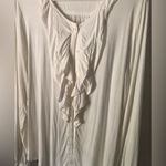 Sundance Button up Long Sleeve Top Shirt Blouse Ruffle women size L Size L Photo 3