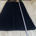 Alice + Olivia Rye High Waist Faux Leather Denim Maxi Skirt 27 NWT Photo 5