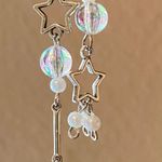 Handmade unique Kawaii vintage fairy y2k whimsical style star dangle earrings🌙👼💕⭐️ Photo 1