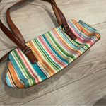 Fossil  Signature Striped Multicolor Leather Shoulder Bag Photo 3