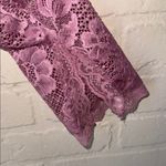Free People  bodysuit NEW Long Sleeve Floral lace intimately pink large Photo 1