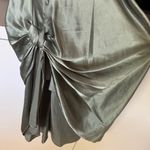 Cinq a Sept Nola Silk Bias Cut Cowl Neck Midi Dress Green Size 12 Photo 7