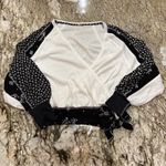 Free People  Auxton Surplice Chiffon Floral Slouchy Thermal Top Photo 1