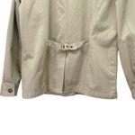 F.M. Allen Cotton Safari Utility Jacket Belted Back Khaki Women’s Size Large Tan Photo 7