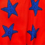 Red with Blue Starfish Shorts Romper ModCloth Compañia Fantastica Patriotic Size L Photo 6