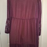 Torrid  Sz 0 Elegant Plum Lace-Trimmed Kimono NWOT Photo 15