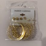 Boutique 6 Piece Gold Earring Set - Lovers Set Photo 1