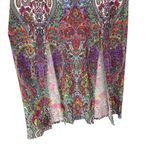 London Times  Tank Maxi Dress Double Slits size 8 Sleeveless Paisley Colorful Photo 5