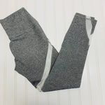 Aerie  Gray White Colorblock Mesh Inset Leggings Sz Small Photo 0