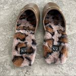 Zac Posen  Loafer Leather Savanna Coffee Leopard Print Fur Size 11M New with Box Photo 5