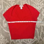 H&M Ribbed Rib Knit Red Crop Top Size Medium Photo 5