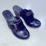 MIA brown wooden clog shoes platform 9 Photo 0