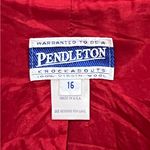 Pendleton  Knockabouts Vintage Red 100% Virgin Wool Blazer Jacket Coat Size 16 Photo 5