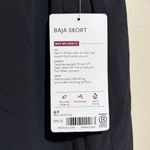 Athleta NEW TALL Baja Skort Black Lasercut Athletic Skirt Built-in Shorts 6T Photo 5