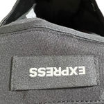 EXPRESS Faux Leather Flare Trouser Pants Womens 4 Black High Rise Y2K Mob Wife Photo 4