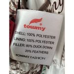 TOWMY gray down puffer coat warm full zip Large grey womens No Hood Photo 3